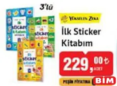 YÜKSELEN ZEKA İLK STİCKER KİTABIM 3'LÜ